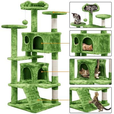 Show full view: Yaheetech Cat Scratching Tree, 54-in, Green slide 4 of 10