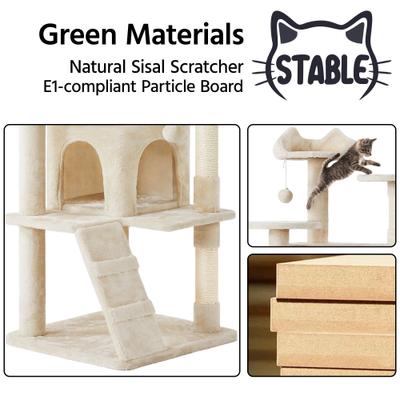 Show full view: Yaheetech Cat Scratching Tree, 70-in, Beige slide 8 of 10