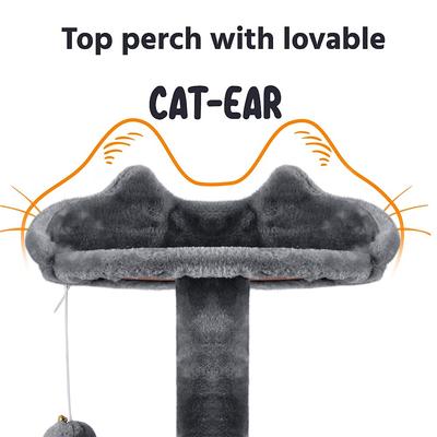 Show full view: Yaheetech Cat Scratching Tree, 70-in, Dark Gray slide 5 of 9