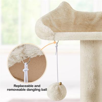Show full view: Yaheetech Cat Scratching Tree, 80-in, Beige slide 6 of 7
