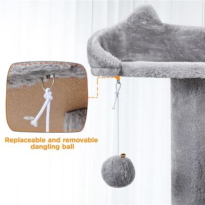 Show full view: Yaheetech Cat Scratching Tree, 80-in, Light Gray slide 6 of 7