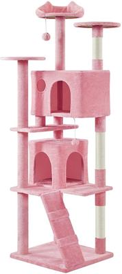 Show full view: Yaheetech Cat Scratching Tree, 80-in, Pink slide 2 of 7