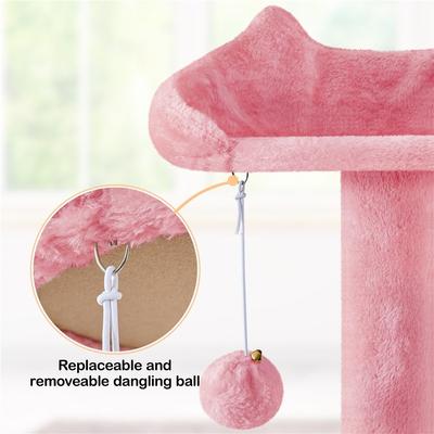 Show full view: Yaheetech Cat Scratching Tree, 80-in, Pink slide 6 of 7