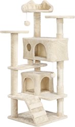 Yaheetech Cat Scratching Tree, Beige, 54-in slide 2 of 7