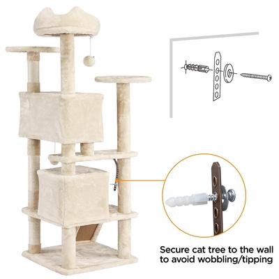 Show full view: Yaheetech Cat Scratching Tree, Beige, 54-in slide 8 of 11