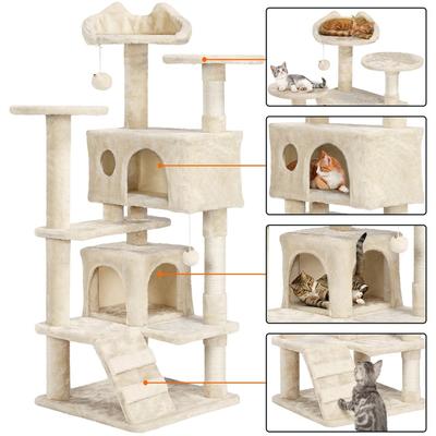 Show full view: Yaheetech Cat Scratching Tree, Beige, 54-in slide 5 of 11