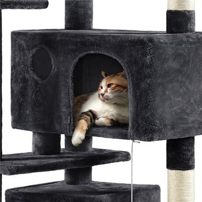 Show full view: Yaheetech Cat Scratching Tree, Black, Large, 70-in slide 6 of 9