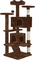 Yaheetech Cat Scratching Tree, Brown, 54-in slide 2 of 7