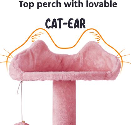 Show full view: Yaheetech Cat Scratching Tree, Large, Pink, 70-in slide 7 of 10