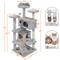Show in main carousel: Yaheetech Cat Scratching Tree, Light Gray, 54-in slide 4 of 13