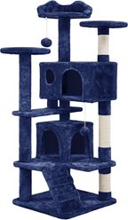 Yaheetech Cat Scratching Tree, Navy Blue, 54-in slide 2 of 7