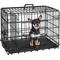 Show in main carousel: Yaheetech Double Door Collapsible Wire Dog Crate, Black, 24-inch slide 1 of 8