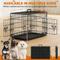 Show in main carousel: Yaheetech Double Door Collapsible Wire Dog Crate, Black, 24-inch slide 3 of 8