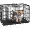 Show in main carousel: Yaheetech Double Door Collapsible Wire Dog Crate, Black, 30-inch slide 1 of 9