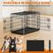 Show in main carousel: Yaheetech Double Door Collapsible Wire Dog Crate, Black, 36-inch slide 3 of 8
