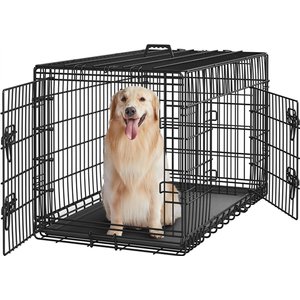 Frisco Heavy Duty Fold & Carry Single Door Collapsible Wire Dog Crate