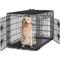 Show in main carousel: Yaheetech Double Door Collapsible Wire Dog Crate, Black, 42-inch slide 1 of 8