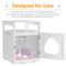 Show in main carousel: Yaheetech End Table Cat Litter Box Enclosure with Wooden Structure Open Shelf slide 5 of 9