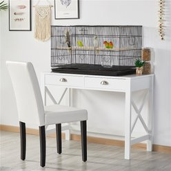 Yaheetech Flight Extra Space with Slide-out Tray Bird Cage, Black