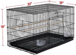 Yaheetech Flight Extra Space with Slide-out Tray Bird Cage, Black slide 2 of 9