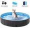 Show in main carousel: Yaheetech Foldable Outdoor Hard Plastic Dog & Cat Swimming Pool, Black, 3X-Large slide 5 of 7
