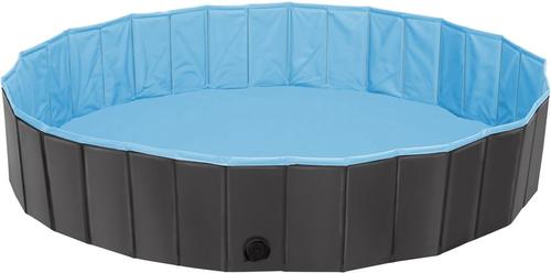 Show full view: Yaheetech Foldable Outdoor Hard Plastic Dog & Cat Swimming Pool, Black, 3X-Large slide 2 of 7