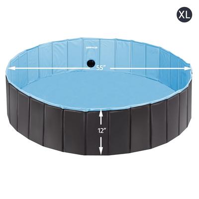 Show full view: Yaheetech Foldable Pet Pool, Black, X-Large, 55-in slide 3 of 11