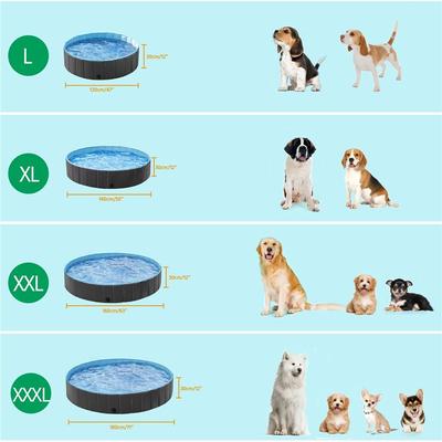 Show full view: Yaheetech Foldable Pet Pool, Black, X-Large, 55-in slide 4 of 11
