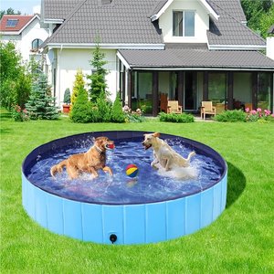 Yaheetech Foldable Pet Pool, Blue, XX-Large, 63-in