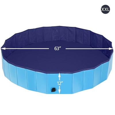 Show full view: Yaheetech Foldable Pet Pool, Blue, XX-Large, 63-in slide 3 of 11