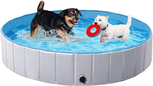 Show full view: Yaheetech Foldable Pet Pool, Gray, X-Large, 55-in slide 2 of 11