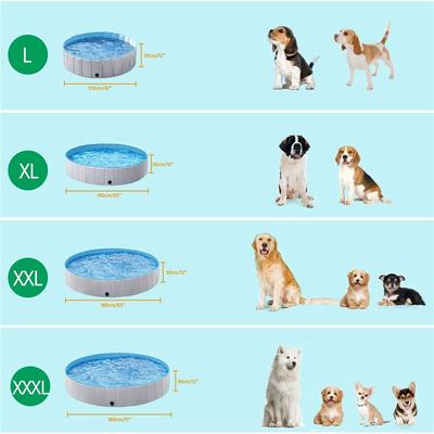 Show full view: Yaheetech Foldable Pet Pool, Gray, X-Large, 55-in slide 4 of 11