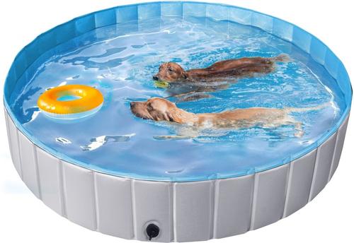 Show full view: Yaheetech Foldable Pet Pool, Gray, XX-Large, 63-in slide 2 of 11