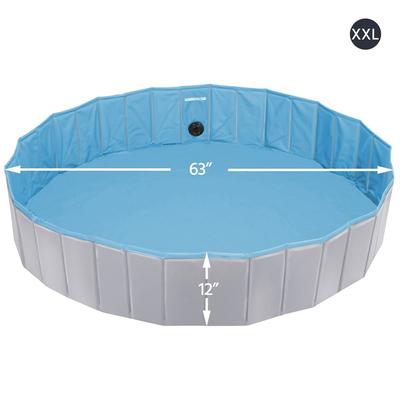 Show full view: Yaheetech Foldable Pet Pool, Gray, XX-Large, 63-in slide 3 of 11