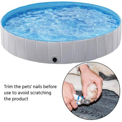 Show full view: Yaheetech Foldable Pet Pool, Gray, XX-Large, 63-in slide 8 of 11