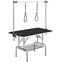 Yaheetech Foldable Retractable Bath Dog & Cat Grooming Table, Black
