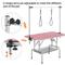 Show in main carousel: Yaheetech Foldable Retractable Bath Dog & Cat Grooming Table, Pink slide 7 of 9