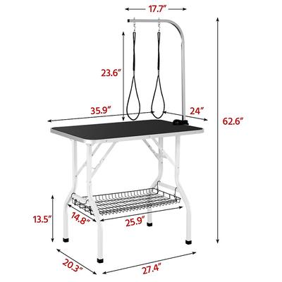 Show full view: Yaheetech Folding Dog & Cat Grooming Table, Black slide 2 of 9