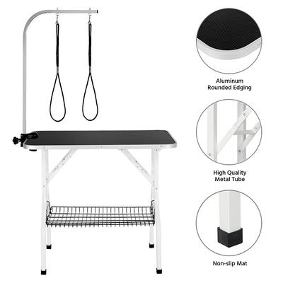 Show full view: Yaheetech Folding Dog & Cat Grooming Table, Black slide 5 of 9