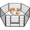 Show in main carousel: Yaheetech Heavy Duty Metal Dog & Cat Playpen, Black, 24-in, 6-panel slide 2 of 10