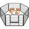 Show in main carousel: Yaheetech Heavy Duty Metal Dog & Cat Playpen, Black, 24-in, 6-panel slide 2 of 10