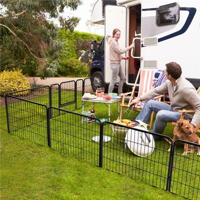 Show full view: Yaheetech Heavy Duty Metal Dog & Cat Playpen, Black, 24-in, 6-panel slide 7 of 10