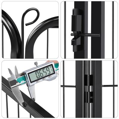 Show full view: Yaheetech Heavy Duty Metal Dog & Cat Playpen, Black, 24-in, 6-panel slide 8 of 10