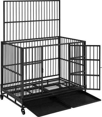 Show full view: Yaheetech Indestructible Dog Crate, Black, 42-in slide 3 of 9