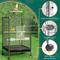 Show in main carousel: Yaheetech Iron Bird Cage, Black, 35.2-in slide 6 of 8
