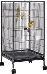 Yaheetech Iron Small Bird Cage, Black, 40-in slide 2 of 8