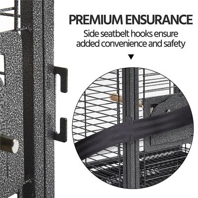 Show full view: Yaheetech Iron Travel Bird Cage Carrier, Hammered Black, 26-in slide 7 of 9