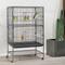 Show in main carousel: Yaheetech Large Bird Rolling Cage & Storage Shelf, Hammered Black, 52-in H slide 2 of 10