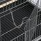 Show in main carousel: Yaheetech Large Bird Rolling Cage & Storage Shelf, Hammered Black, 52-in H slide 6 of 10