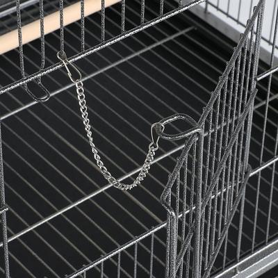 Show full view: Yaheetech Large Bird Rolling Cage & Storage Shelf, Hammered Black, 52-in H slide 6 of 10